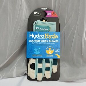 2-Pair Wells Lamont Women's HydraHyde Leather Work Gloves Water-Resistant Sz Med